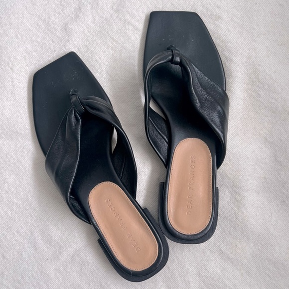 Dear Frances Shoes - Dear Frances Wrap Sandals, Black 6.5